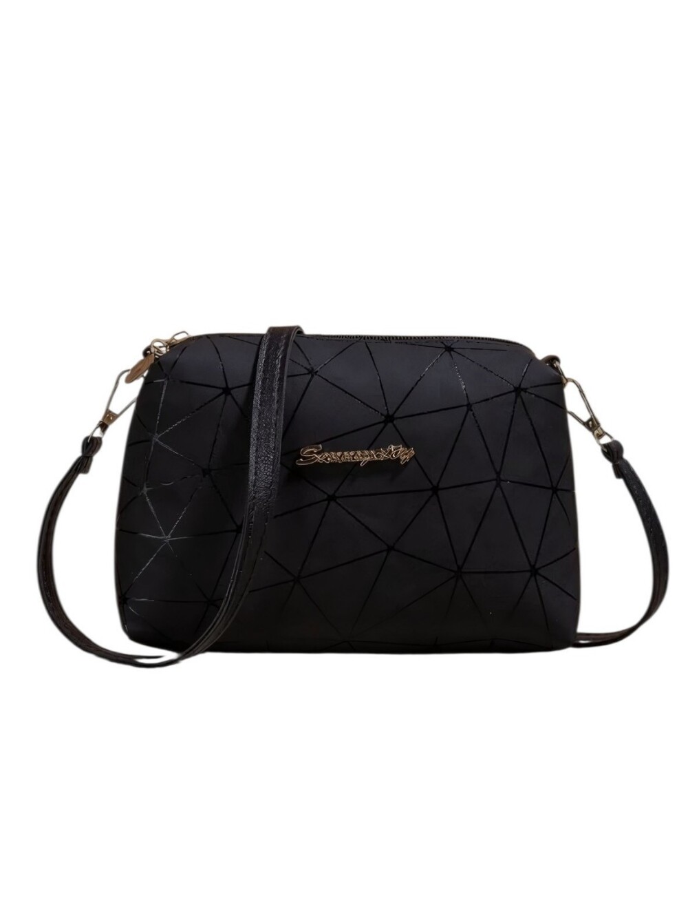 Womens Geometric Pattern Sling Bag Crossbody Shoulder Adjustable Strap Purse